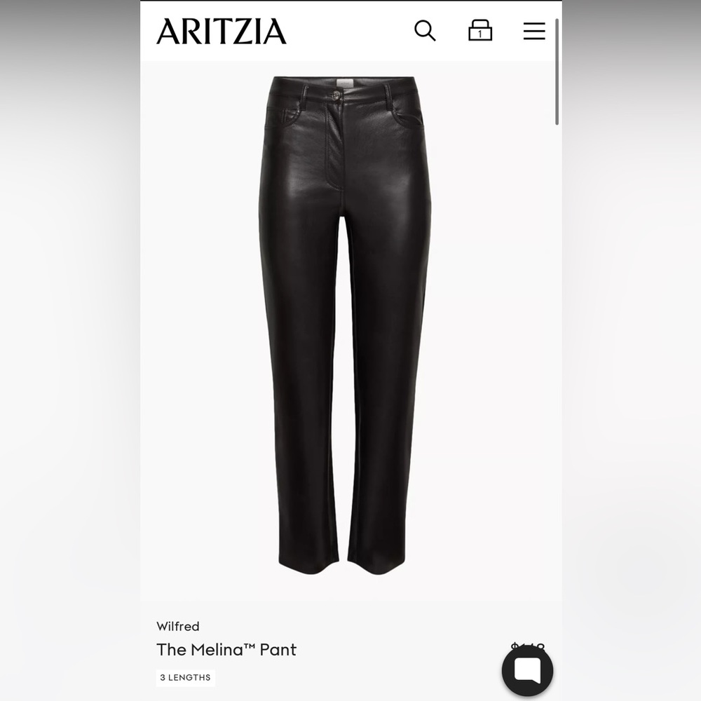 Aritzia Wilfred Melina Pant - short length - size 4